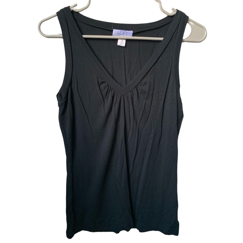 LOFT Women’s Black Modal Spandex Sleeveless Tank Blouse Top Size: XS